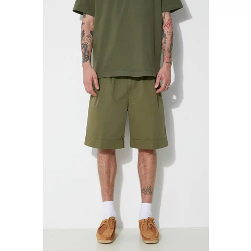 Carhartt WIP Pamučne kratke hlače Mart boja: zelena, I033130.1YS06