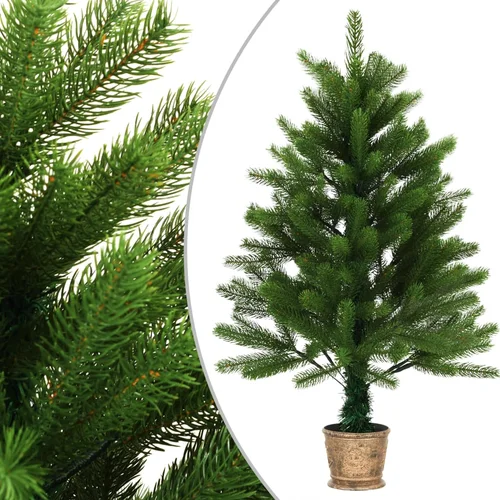  Umjetno božićno drvce s realističnim iglicama 90 cm zeleno