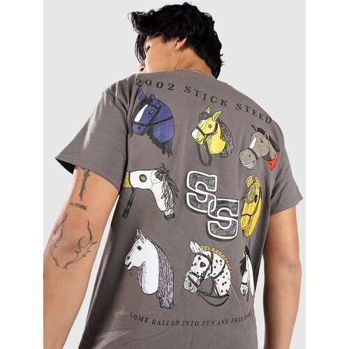 A-Lab Stick Steeds T-shirt vintage gray Slike
