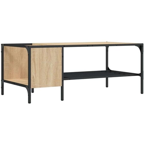 vidaXL Stolić za kavu sa stalkom boja hrasta 100x51x40 cm Cene