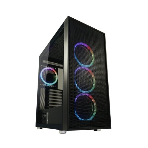  TOWER LC Power Gaming 802B-ON Black Wanderer_X 1xUSB3.0/2x USB2.0 1x USB-C 4xARGB fan 120mm Cene