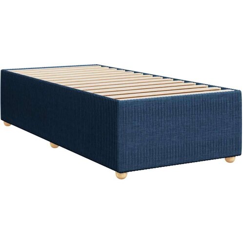 VidaXL Krevet s oprugama i madracem plavi 80x200 cm od tkanine Slike