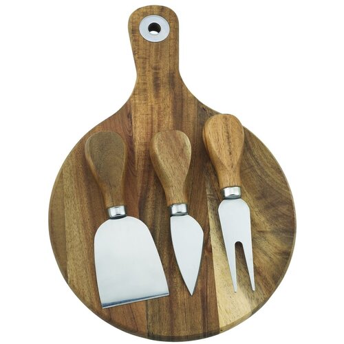 Ladelle servirna drvena daska za sir s priborom 26x18 cm fromagerie - ladelle Slike
