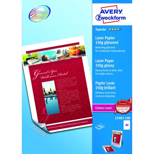 Avery Zweckform Foto papir barvni laserski Superior A3 - 150g Slike