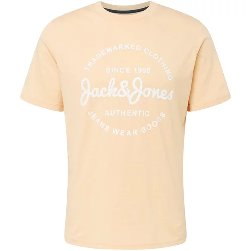 Jack & Jones Majica 'FOREST' marelica / bela