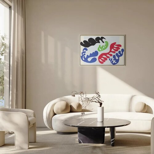  Slika - Henri Matisse &amp;ndash; Lagoon III (from Jazz) 120x80 U prirodnom drvenom okviru Slike