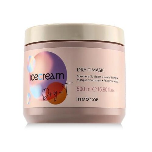 Inebrya Ice Cream Dry-T Nourishing Mask maska za kosu neposlušna kosa suha kosa 500 ml unisex Cijene