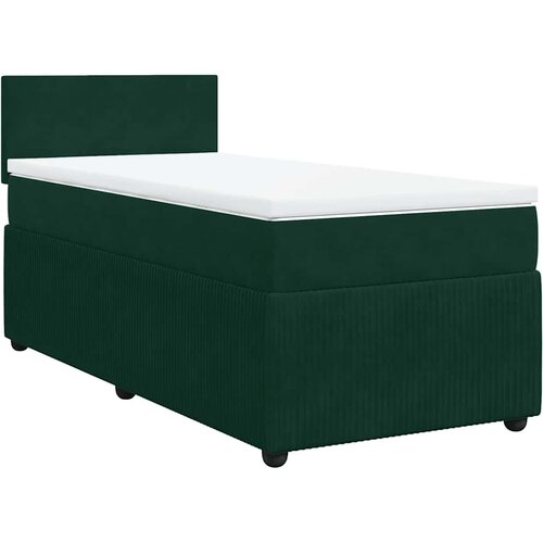 Box spring krevet s madracem tamnozeleni 100x200 cm bar&amp;scaron;unasti Slike