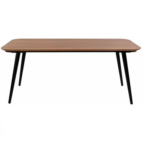 Ragaba blagovaonski stol od jasenovog drveta s crnim nogama Contrast, 180 x 90 cm