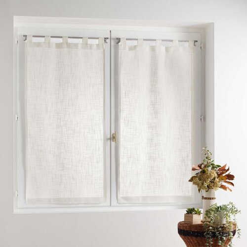 Douceur d int&amp;eacute;rieur Krem prozirne zavjese u setu 2 kom 60x90 cm Haltona &amp;ndash; Slike