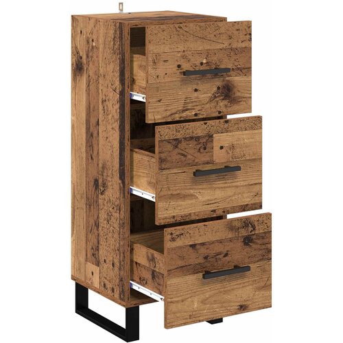  Kreveta Staro drvo 34,5 x 34 x 90 cm Obrađeno drvo i čelik Slike