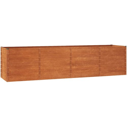  Povi&amp;scaron;ena vrtna gredica boja hrđe 320 x 80 x 77 cm čelik COR-TEN Slike