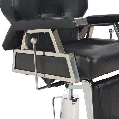 VidaXL Frizerski stol iz umetnega usnja 72x68x98 cm črn Slike