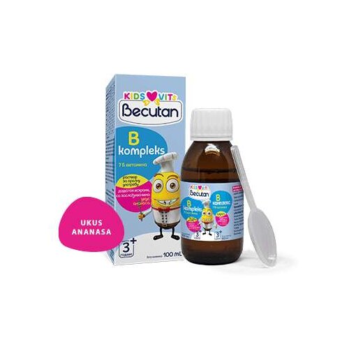 Becutan Prehranski dodatek Kids Vits B Complex sirup 100 ml Cene
