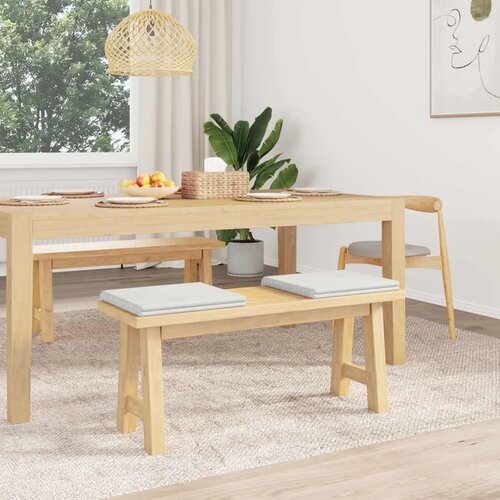  Jastučić za klupu 2 kom. Pli&scaron;ani kord Krem Dubina 35 cm - Krem 2 Cijene