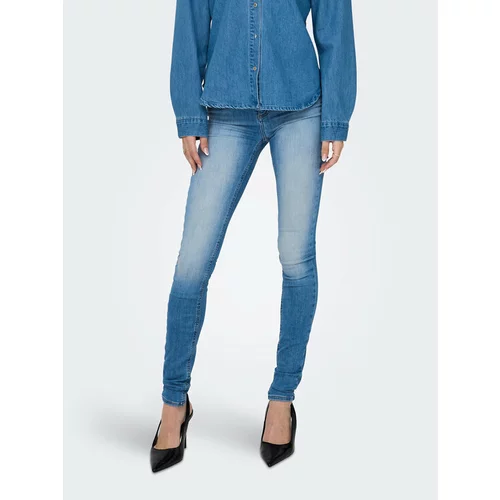 Only Jeans hlače 15300068 Modra Skinny Fit