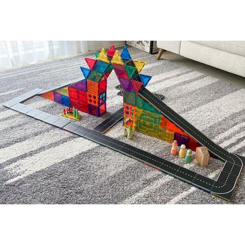 Learn &amp;amp; Grow Toys Dodatak za magnetne pločice - Magnetna cesta 40 kom Slike