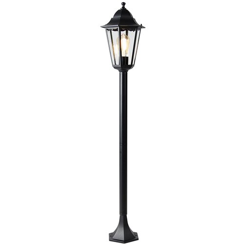 QAZQA Pametna stoječa zunanja svetilka črna 120 cm vklj. WiFi ST64 - New Orleans Cene