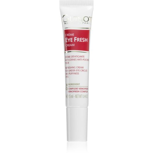 Guinot Eye Fresh krema za pomirjanje oteklin okoli oči in temnih kolobarjev z aplikatorjem 15 ml Cene