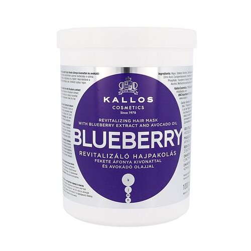 Kallos Cosmetics blueberry maska za suhu i oštećenu kosu 1000 ml Cijene