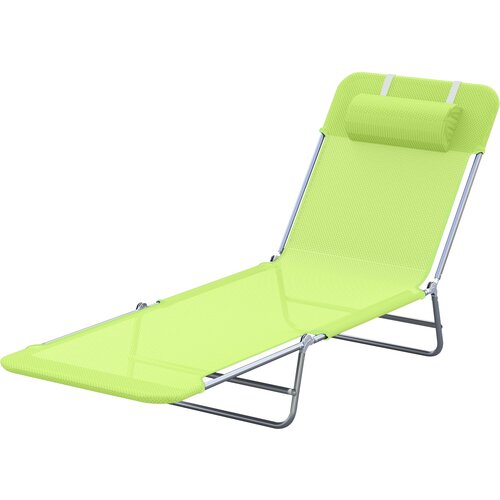 Outsunny Vrtni ležalnik za plažo Bazen 182 x 56 x 24,5 cm Zelena, (20744549) Cene
