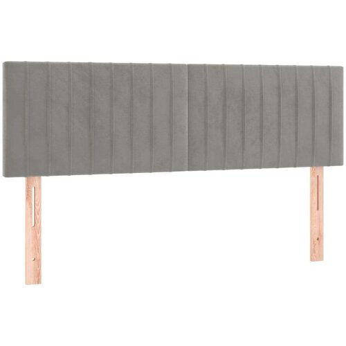  Uzglavlja 2 kom svjetlosiva 72 x 5 x 78/88 cm bar&amp;scaron;unasta Slike