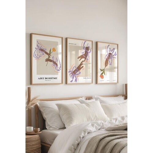 WALLXPERT &Ccedil;-300587 - 5070 Vi&scaron;enamenski Set Dekorativnih Slika (3 Komada) Cene