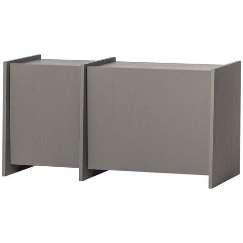 WOOOD Siva TV komoda u dekoru jasena 102x53x44 cm Brock &ndash; Cijene