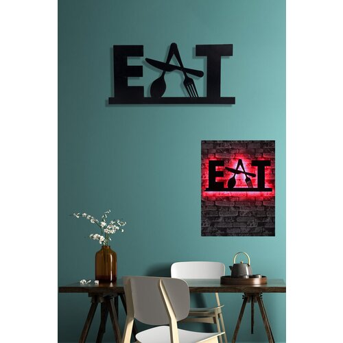 Wallity zidna led dekoracija eat , 38 x 53 cm, 25.2 w, crvena, 3 komada Cene