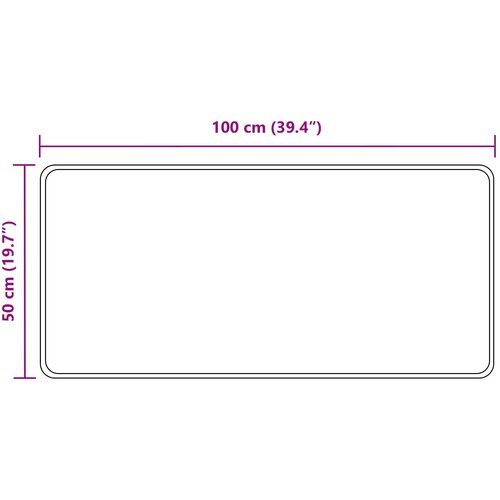  za tepih MARSA Sivi 50 x 100 cm Poliester i PVC Slike