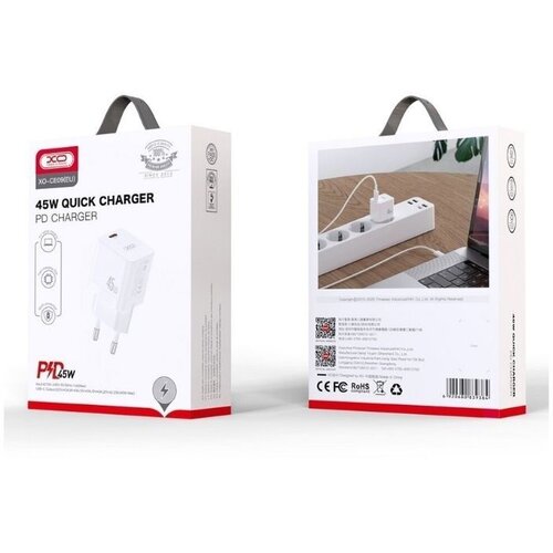  Kucni punjac XO CE09 PD 45W Type C - glava White Cene