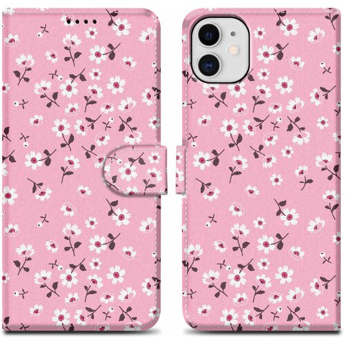 Cadorabo Ohišje, združljiv z Apple - Design Flower Rain št. 6 - Zaščitni pokrov z magnetnim zapiranjem, funkcijo stojala in režo za kartico, (20617542) Cene