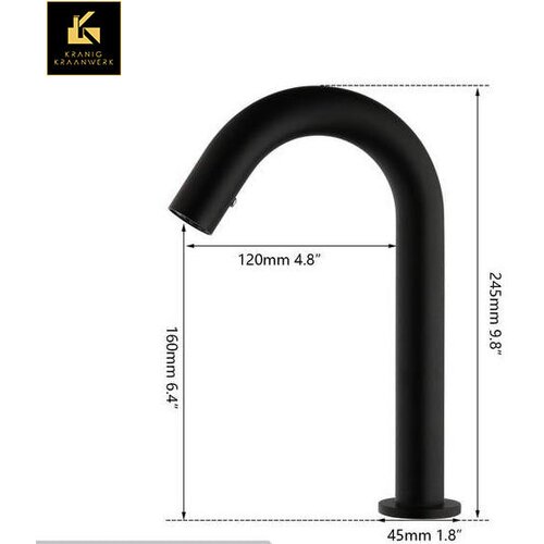 Kranig Kraanwerk senzor ultima razreda a | črna | brezdotična pipa | wc soba | mat black | minimalizem, (21731889) Cene