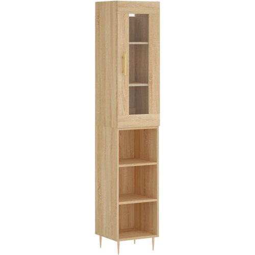 Maison Chic Visoka omara - Komoda - Predalnik sonoma hrast 34,5x34x180 cm inženirski les, (21720114) Cene