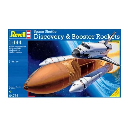 Revell maketa space shuttle discovery booster ( RV04736/170 ) Slike