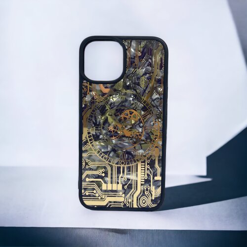  futrola mehanic mermer za iphone 14 (6.1) crna Cene