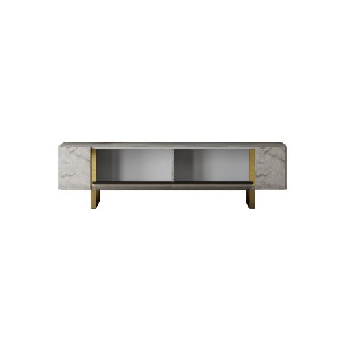 Hanah home TV komoda Yildiz, 180x50x30 cm, Sivo-Zlatne boje Slike