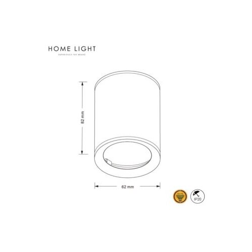 HOME LIGHT Talia 100 Spot lampa siva Slike