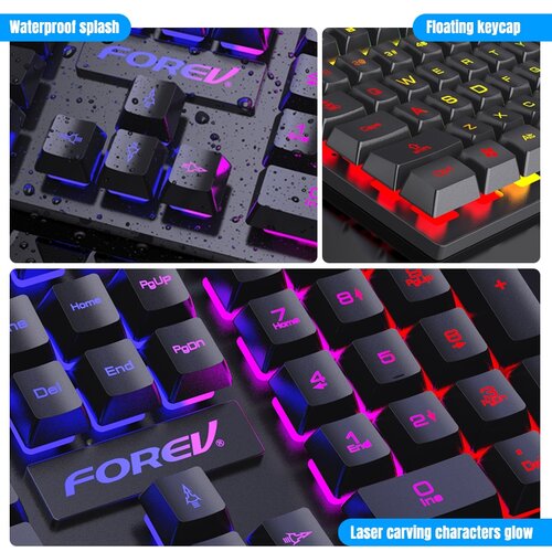 Forev FV-Q1S gaming, rgb, mechanical feel Slike