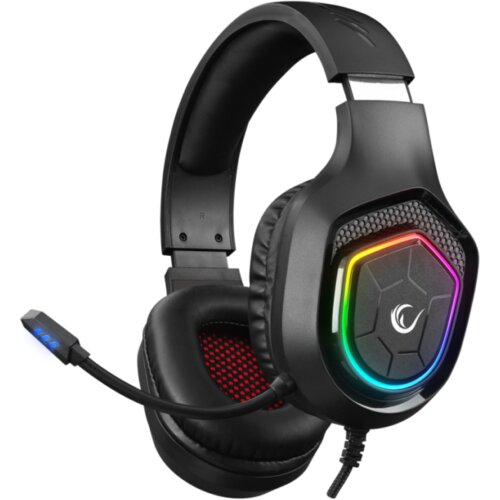  Slu&scaron;alice sa mikrofonom gaming RAMPAGE RM-K90 VECTOR black, RGB LED, 3,5 mm Cijene