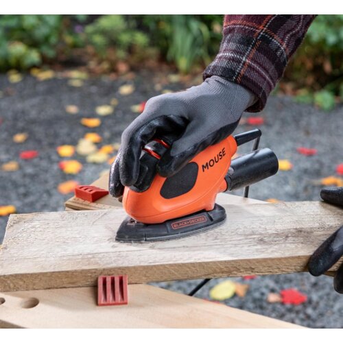 Black &amp;amp; Decker Vibracijska brusilica Mouse BEW230BCA, 55W, 10x pribor + torba Slike
