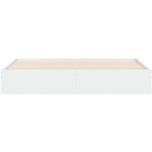  Okvir kreveta s ladicama bez madraca bijeli 200x200 cm Slike