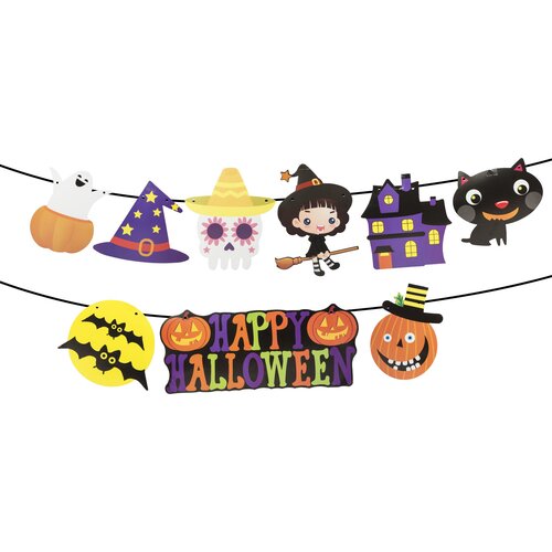 Family Halloween papirnata girlanda - z več motivi - 3,5 m, (5000183793) Cene