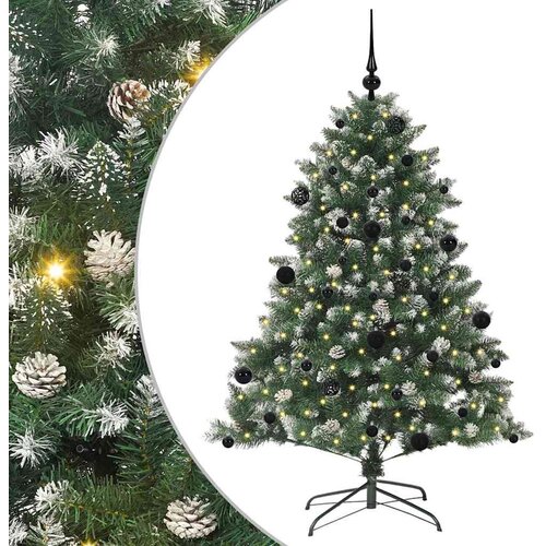 vidaXL Umestno božično drevo med 150 LED Zelena 105 x 105 x 150 cm, (5000068079) Cene