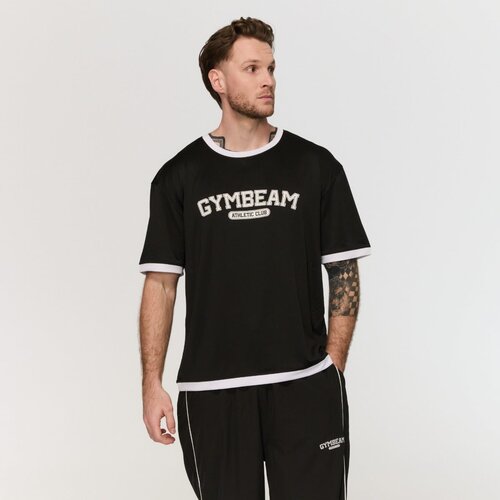 GymBeam oversized varsity t-shirt black xxl Cene