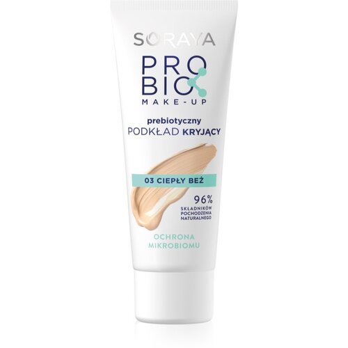 Soraya Probio Make-up puder s visokim prekrivanjem s prebioticima nijansa 03 warm beige 30 ml Cijene