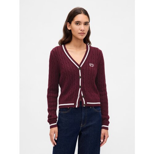 GAP Crop Cardigan with Logo - Ladies Cene