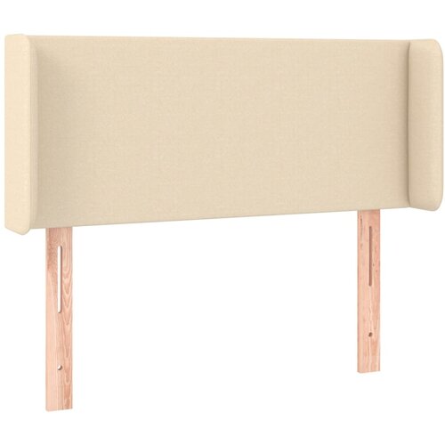 VidaXL Vzglavje z u&amp;scaron;esi krem 103x16x78/88 cm blago, (20739829) Slike