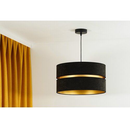  Duolla - Luster na sajli DUO 1xE27/15W/230V prečnik 40 cm crna/zlatna Slike