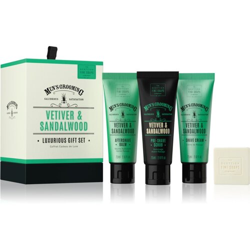 Scottish Fine Soaps Men&amp;rsquo;s Grooming Vetiver &amp;amp; Sandalwood set (za brado) za mo&amp;scaron;ke Slike